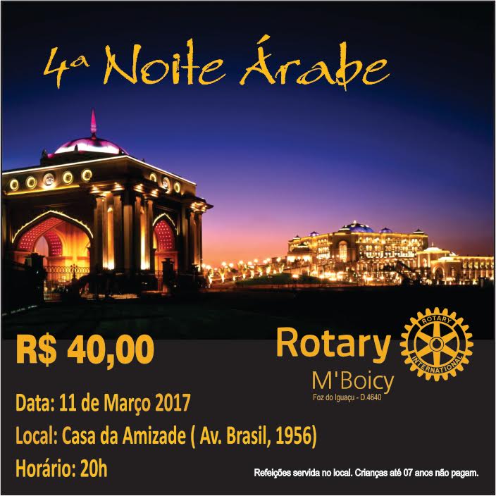 noite arabe rotary