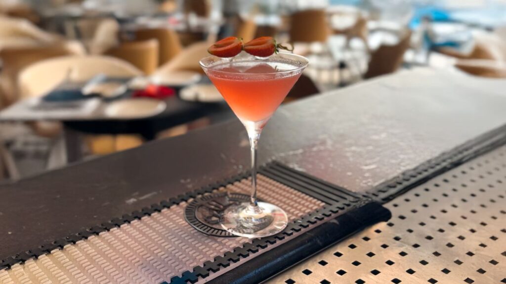 Drink de boas vindas do Dia Internacional das Mulheres no Restaurante Fino Corte.