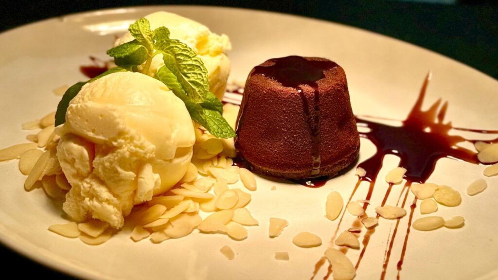 Petit Gateau do Restaurante Fino Corte.